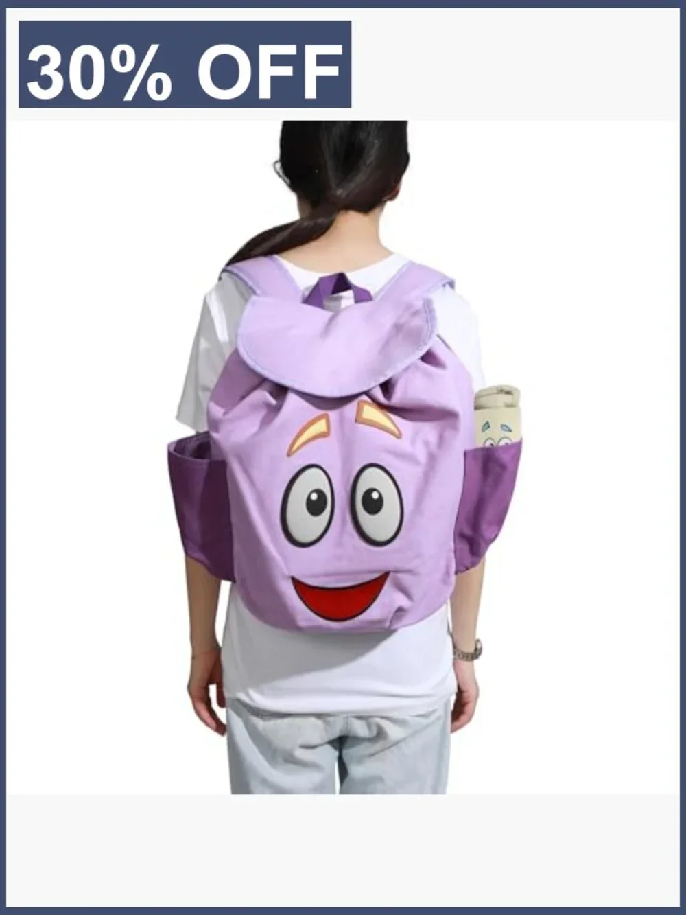 Dora The Explorer Novelty Backpack with Map Pouch 13 inch